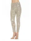 Alexia Admor Daena Sequin Leggings In Silver