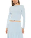 Alexia Admor Dahlia Boat Neck Top