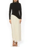 Alexia Admor Dakota Long Sleeve Gown In Multi