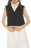 Alexia Admor Denise Collared Top In Brown