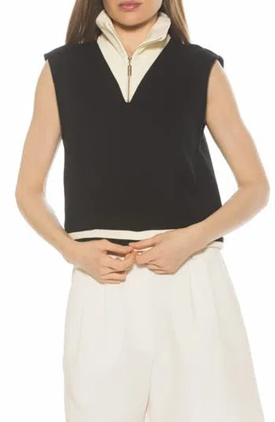 Alexia Admor Denise Collared Top In Brown