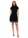 Alexia Admor Women's Devika Ribbed & Pleated Mini Dress In Black