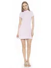 Alexia Admor Devika Pleated Knit Dress In Pink