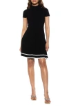 Alexia Admor Women's Devika Ribbed & Pleated Mini Dress In Black
