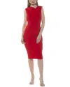 Alexia Admor Diane Asymmetric Sleeveless Midi Sheath Dress