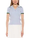 Alexia Admor Diara Knit Polo In Blue