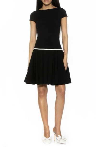 Alexia Admor Drop Waist Dress In Black