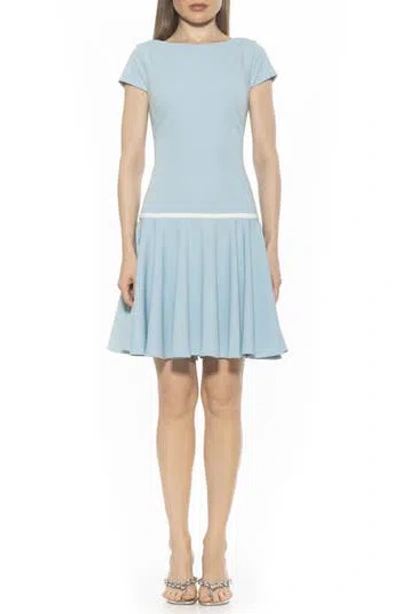 Alexia Admor Drop Waist Dress In Halogen Blue