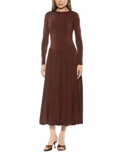 Alexia Admor Eero Midi Dress In Brown