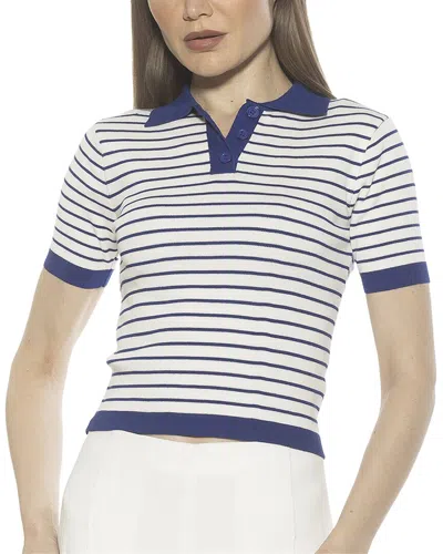 Alexia Admor Elani Polo Shirt In Blue