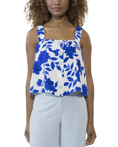 ALEXIA ADMOR ALEXIA ADMOR ELENA LINEN-BLEND TOP