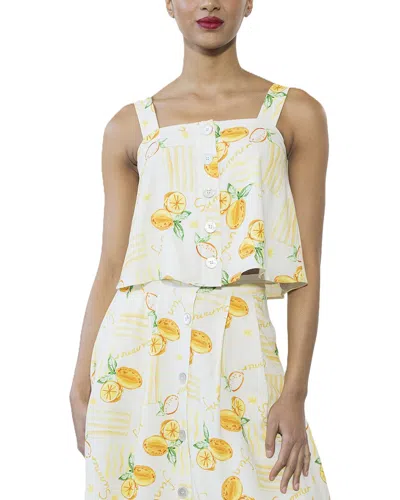 ALEXIA ADMOR ALEXIA ADMOR ELENA LINEN-BLEND TOP