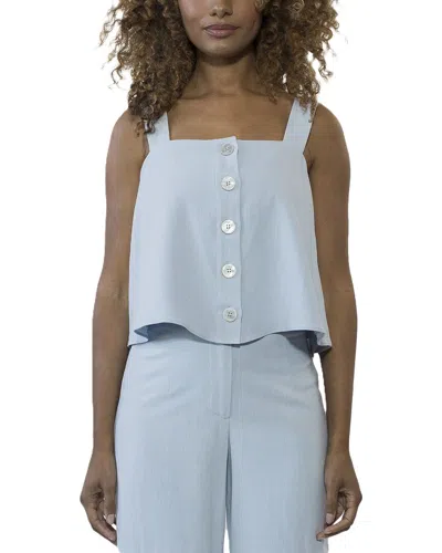 Alexia Admor Elena Linen-blend Top