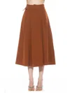 Alexia Admor Eline Skirt In Brown