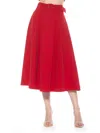 Alexia Admor Eline Skirt In Red