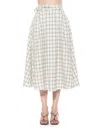 Alexia Admor Women's Eline Tweed Midi A Line Skirt In Multi