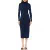 Alexia Admor Elio Draped Bodice Midi Sheath Dress In Blue