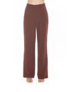 Alexia Admor Ellie Pleated Wide Leg Pants In Brown