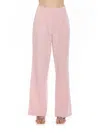 Alexia Admor Ellie Pleated Wide Leg Pants In Pink