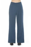 Alexia Admor Ellie Pleated Wide Leg Pants In Navy