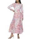 Alexia Admor Elodie Floral Long Sleeve Maxi Dress In Multi