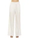 Alexia Admor Elodie Pant In Beige Stripe