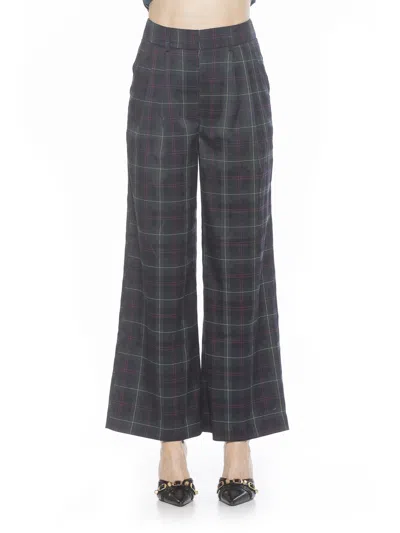 ALEXIA ADMOR ELODIE PLAID PANTS