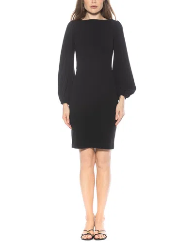 Alexia Admor Elowen Boatneck Sheath Dress In Black