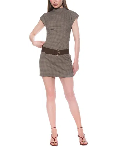 Alexia Admor Em Cap Sleeve Belted Minidress In Brown