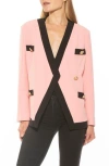 Alexia Admor Emele Oversize Contrast Trim Blazer