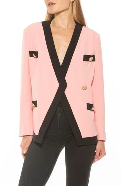 Alexia Admor Emele Oversize Contrast Trim Blazer