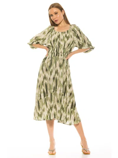 Alexia Admor Emily Scoop Neck Dress In Multi