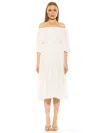 Alexia Admor Emily Scoop Neck Dress In Ivory