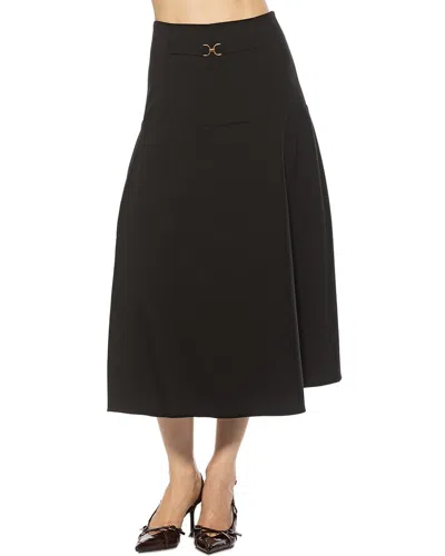 Alexia Admor Esres Flared Midi Skirt In Black