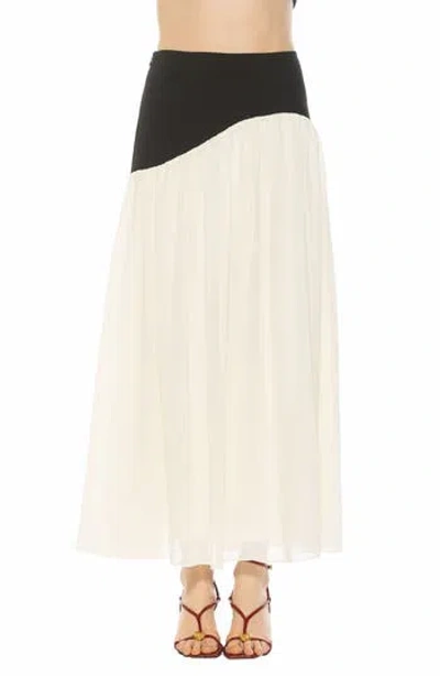 Alexia Admor Eris Asymmetric Drop Waist Maxi Skirt In White