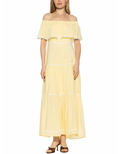 Alexia Admor Esme A-line Dress In Yellow