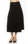 Alexia Admor Esres Flared Midi Skirt In Black