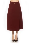 Alexia Admor Esres Flared Midi Skirt In Burgundy