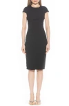 Alexia Admor Crysta Stretch Sheath Dress In Black