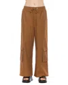Alexia Admor Evren Drawstring Cargo Pant In Tan
