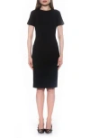 Alexia Admor Faith Short Sleeve Sheath Dress In Black