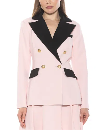 Alexia Admor Double Breasted Jacket In Pink
