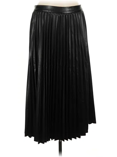 Pre-owned Alexia Admor Faux Leather Skirt In Black