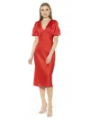 Alexia Admor Felicity Midi Dress In Red
