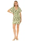Alexia Admor Fione V-neck Sheath Minidress In Green