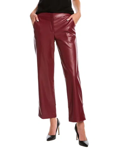 Alexia Admor Fitted Wide Leg Pant In Burgundy
