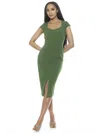 Alexia Admor Gia Sheath Dress Sage Green In Multi