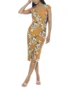 Alexia Admor Gia Sheath Dress In Mustard Multi