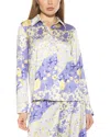 Alexia Admor Women's Ginger Print Satin Shirt