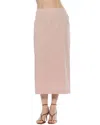 Alexia Admor Ginni Stretch Cotton Midi Skirt In Pink